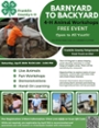 4-H Backyard to Barnyard Event